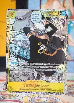 2024 One Piece OP10-119 English Trafalgar Law Manga Alternate Art GEM MT PSA 10! - Image 2