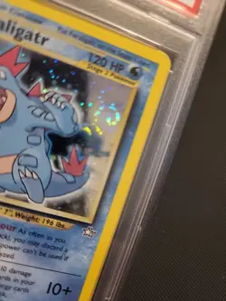 Feraligatr 5/111 2000 Pokemon Neo Genesis Holo Swirl PSA 7 - Image 3
