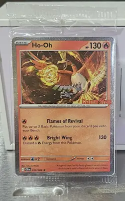 GameStop Stamped PROMO Ho-Oh Pokemon TCG trading card SEALED - Image 1