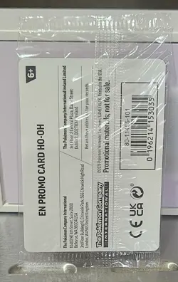 GameStop Stamped PROMO Ho-Oh Pokemon TCG trading card SEALED - Image 2