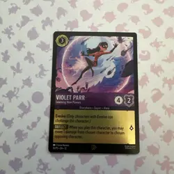 Disney Lorcana TCG - Violet Parr Learning New Powers Foil Promo Card - Brand New - Image 1