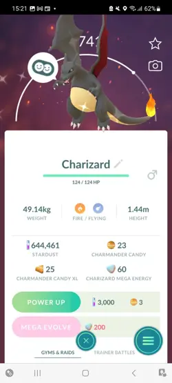 Pokemon Go (Stage 35) Shiny Charzard ( 57 Shinys ) - Image 2