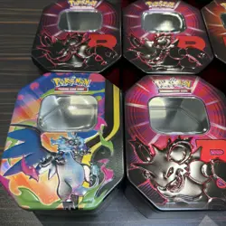 Pokemon TCG EMPTY Large Tins x10 - No Cards No Packs - Charizard / Team Rocket - Image 2