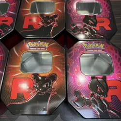 Pokemon TCG EMPTY Large Tins x10 - No Cards No Packs - Charizard / Team Rocket - Image 3