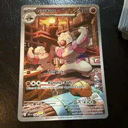 Pokemon Gurdurr 126/086 Sv: Black Bolt Illustration Rare Holo English 2025 Card - Image 1