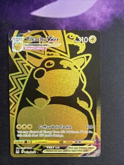 Pokemon Pikachu TCG Lost Origin VMAX Gold Holo Card TG29/TG30 2022 NM - Image 1