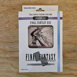 Final Fantasy TCG XIII Starter Set Ice Lightning 50 Card Deck Opus I Lightning - Image 1