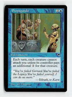 Propaganda Uncommon Tempest Magic: The Gathering Cards - Image 1