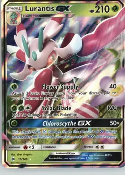 Lurantis GX 15/149 Holo Ultra Rare SM Base Set Pokemon Near Mint - Image 1