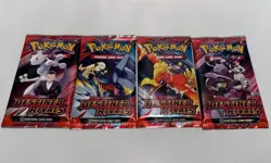Pokemon Destined Rivals Single Booster Pack Lot of 4 New Sealed cover art varies - Image 1