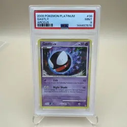 2009 Pokemon Platinum Arceus Gastly 36/99 Non Holo PSA 9 Mint - Image 1