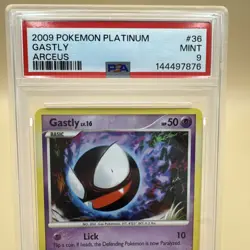 2009 Pokemon Platinum Arceus Gastly 36/99 Non Holo PSA 9 Mint - Image 2