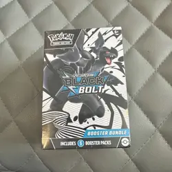 Pokemon TCG Black Bolt Booster Bundle 6 Packs New & Sealed - Image 1