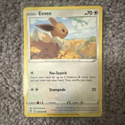 Pokemon TCG Eevee Evolving Skies 125/203 Common Regular Basic 70HP English 2021 - Image 1