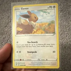 Pokemon TCG Eevee Evolving Skies 125/203 Common Regular Basic 70HP English 2021 - Image 3
