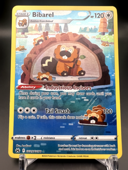 Bibarel GG25/GG70 Crown Zenith: Galarian Gallery Holo Pokemon NM ( x 1 only ) - Image 1