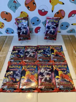 Pokemon TCG Destined Rivals 10 Pack Booster Lot. Factory Sealed. - Image 1