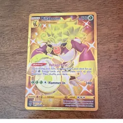 Pokemon TCG Rillaboom Secret Rare Holo 197/189 Darkness Ablaze 170 HP English - Image 1