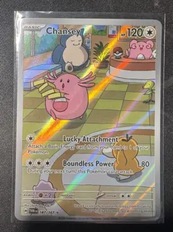Pokemon Chansey 187/167 Sv06 Twilight Masquerade Illustration Rare - Image 1