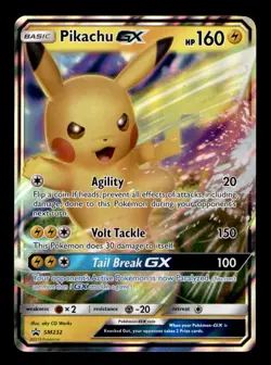 Pikachu GX - SM232 Holo Promo Sun & Moon Promo Pokemon Lightly Played - Image 1