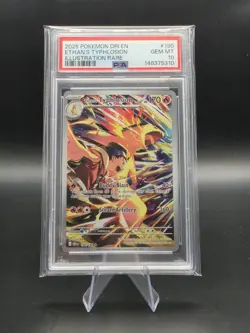 2025 Pokemon Destined Rivals Ethan's Typhlosion 190/182 Illustration Rare PSA 10 - Image 1