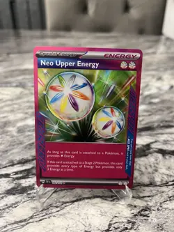 Pokemon TCG Neo Upper Energy 162/162 Temporal Forces ACE Spec Pack Fresh NM+ - Image 1