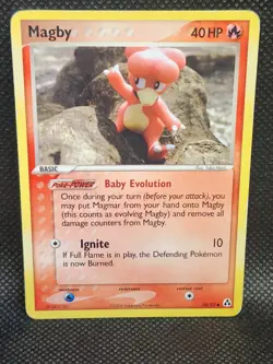 Pokemon Magby Ex Legend Maker 58/92 HP Condition - Image 1