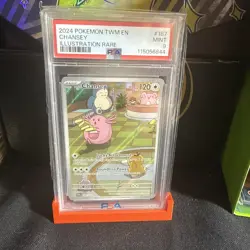 PSA 9 Chansey 187/167 Pokemon TCG Twilight Masquerade Illustration Rare MINT - Image 1