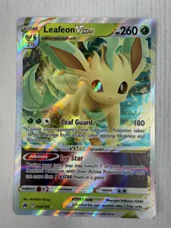 Leafeon VSTAR 014/159 SWSH: Crown Zenith Holo Pokemon TCG Ultra Rare NM - Image 1