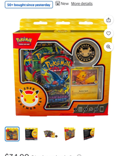 Pokemon TCG 2026 Pokemon Day Box Special Edition Pikachu Promo & Booster Packs - Image 1