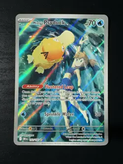 Pokemon TCG Misty's Psyduck Destined Rivals 193/182 Illustration Rare - Image 1