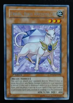 Crystal Beast Amethyst Cat - DP07-EN002 - Rare - 1st Edition - Yu-Gi-Oh! - Image 1