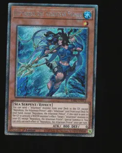 Yugioh! Neptabyss, the Atlantean Prince RA03-EN013 Secret Rare 1st Ed NM - Image 1