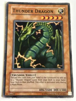 Thunder Dragon - MRD-097 - YuGiOh! Metal Raiders - Heavily Played - Image 1