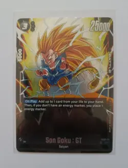 DBS Dragon Ball Fusion World FB03-111 Son Goku GT SR Card - Image 1