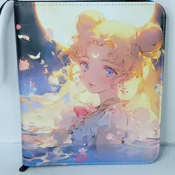 Sailor Moon Card Binder 3-Ring Anime Waifu Double Sided Redemption 10 In Folder - Image 1
