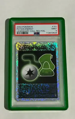 PSA 9 Potion Energy Reverse Holo 101/110 Legendary Collection 2002 Pokemon Card - Image 1