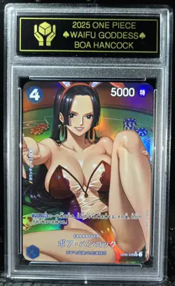 BOA HANCOCK One Piece Anime Waifu Goddess CUSTOM CARD Gold/Black label - Image 3