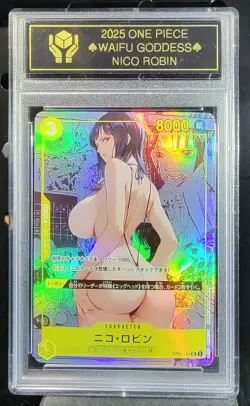 NICO ROBIN One Piece Waifu Goddess CUSTOM CARD Gold/Black Label - Image 2