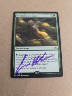 Evolutionary Leap Signed By Chris Rahn Magic the Gathering - Image 1