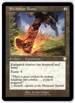 Swiftfoot Boots (Retro Frame) BRC 166 Magic: The Gathering UC NM - Image 1