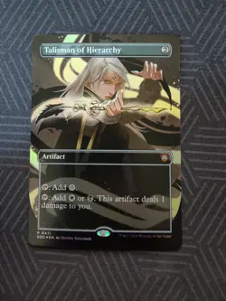 mtg talisman of hierarchy foil borderless secrets of strixhaven: commander - Image 1