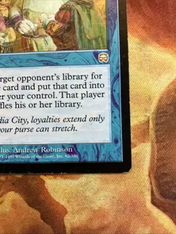 MTG Bribery Mercadian Masques Moderately Played Condition Blue Rare Vintage!! - Image 5