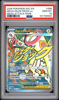 PSA 10 Mega Eelektross EX 266 Attack Rare Asc En-ascended Heroes Pokemon Card - Image 1