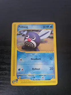 Poliwag 125/165 Non-Holo Expedition Pokemon Card - Image 1