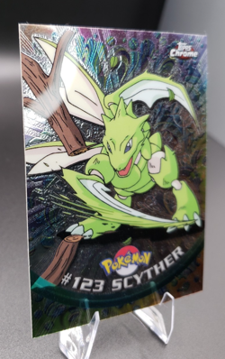 2000 Topps Chrome Series 2 - Pokemon Scyther #123 - Image 2
