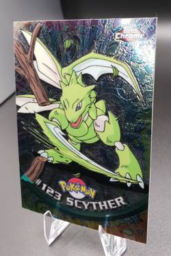 2000 Topps Chrome Series 2 - Pokemon Scyther #123 - Image 3