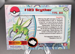 2000 Topps Chrome Series 2 - Pokemon Scyther #123 - Image 4