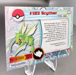 2000 Topps Chrome Series 2 - Pokemon Scyther #123 - Image 5