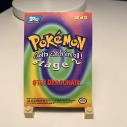 Pokemon Topps 1999 TV Animation Episode Card E11 Dragonair 148 Blu Logo Non Holo - Image 2